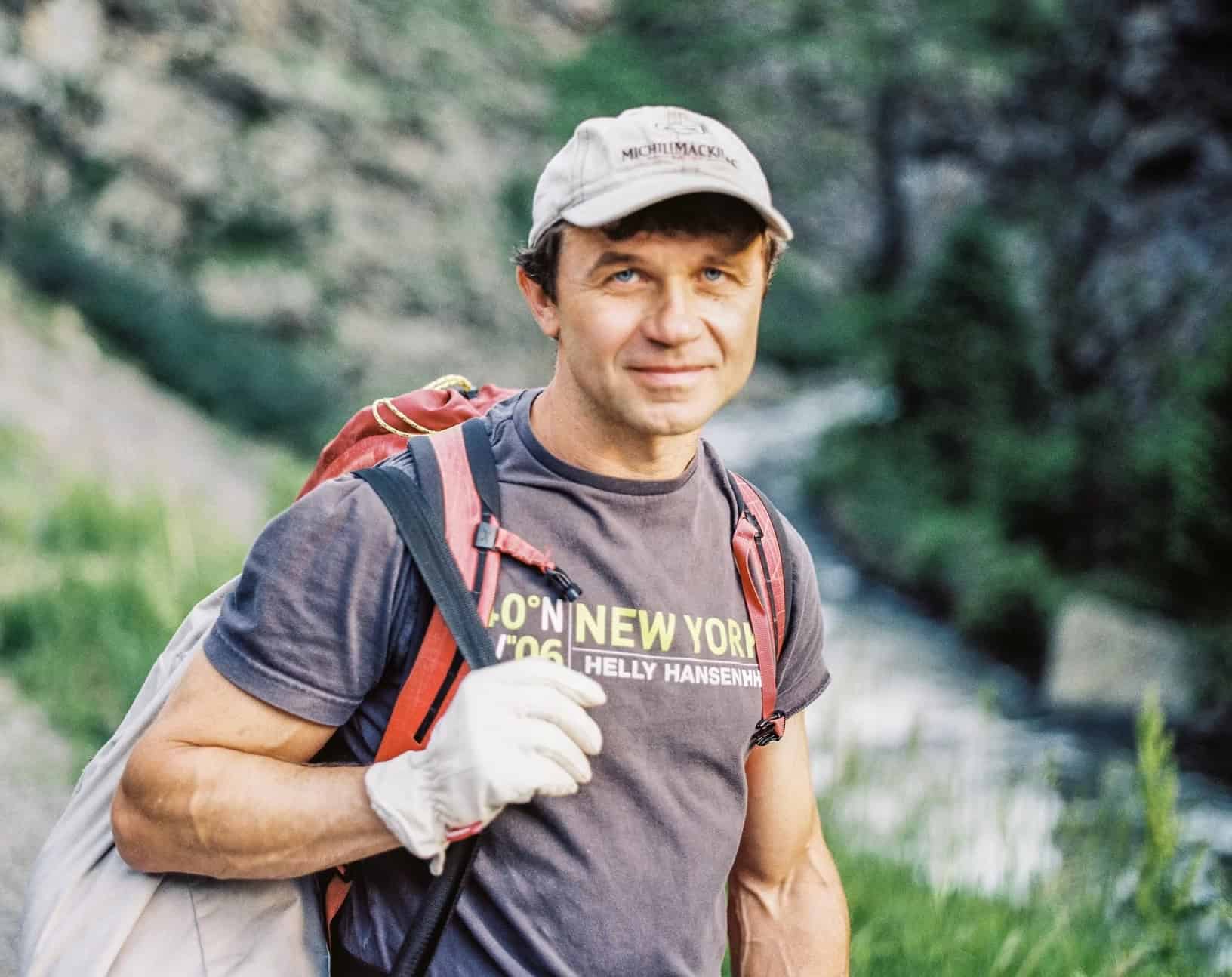Aleksandr Gukov during alpine training in Colorado